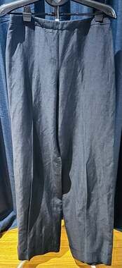 Armani Collezioni Black Linen Pants Women's size 8